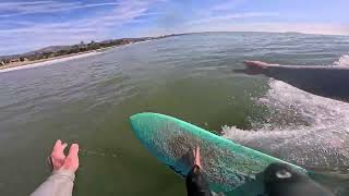 PoV Surfing Ventura California on an average winter swell