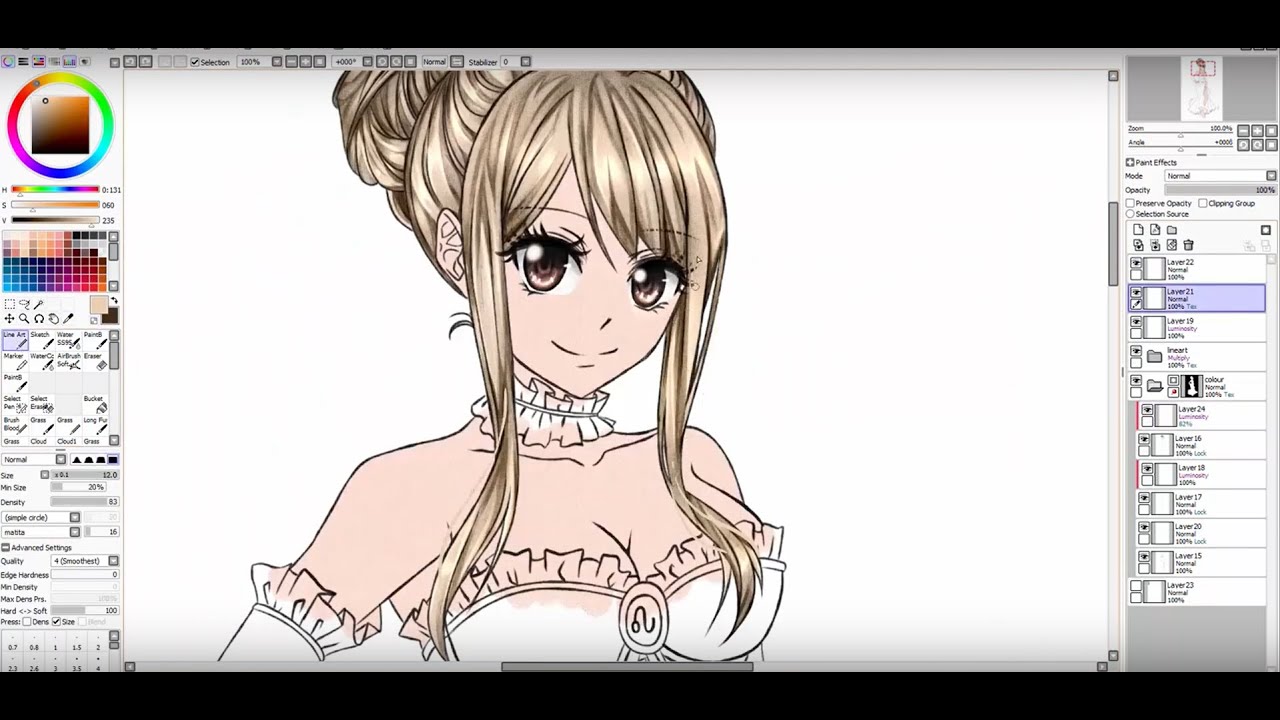 Lucy Heartfilia Leo Form | Fairy Tail (Speedpaint)