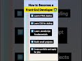 ✨How to Becomes a Frant-End Developer👨🏻💻? Roadmap for beginners🚀