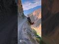 Truck Drives OFF Narrow Canyon Road 🚚🫣💥 #cliff #fail #trucking #suspense #stress