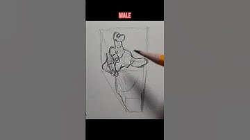 How To Draw Perspective with Hand 10/11 #shorts #shortfeed #quickdrawing #handsposes #drawinghand