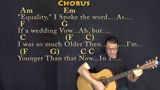 My Back Pages (Bob Dylan) Strum Guitar Cover Lesson in C with Chords/Lyrics