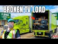 Hauling Broken TVs | FL to VA | Trucking Vlog