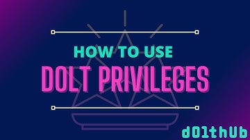 Dolt - Users and Privileges Overview