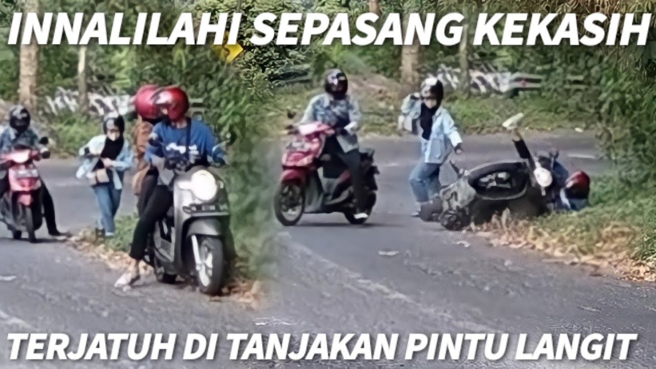 Innalilahi Sepasang Kekasih Terjatuh Masuk Selokan Di Tanjakan Pintu langit