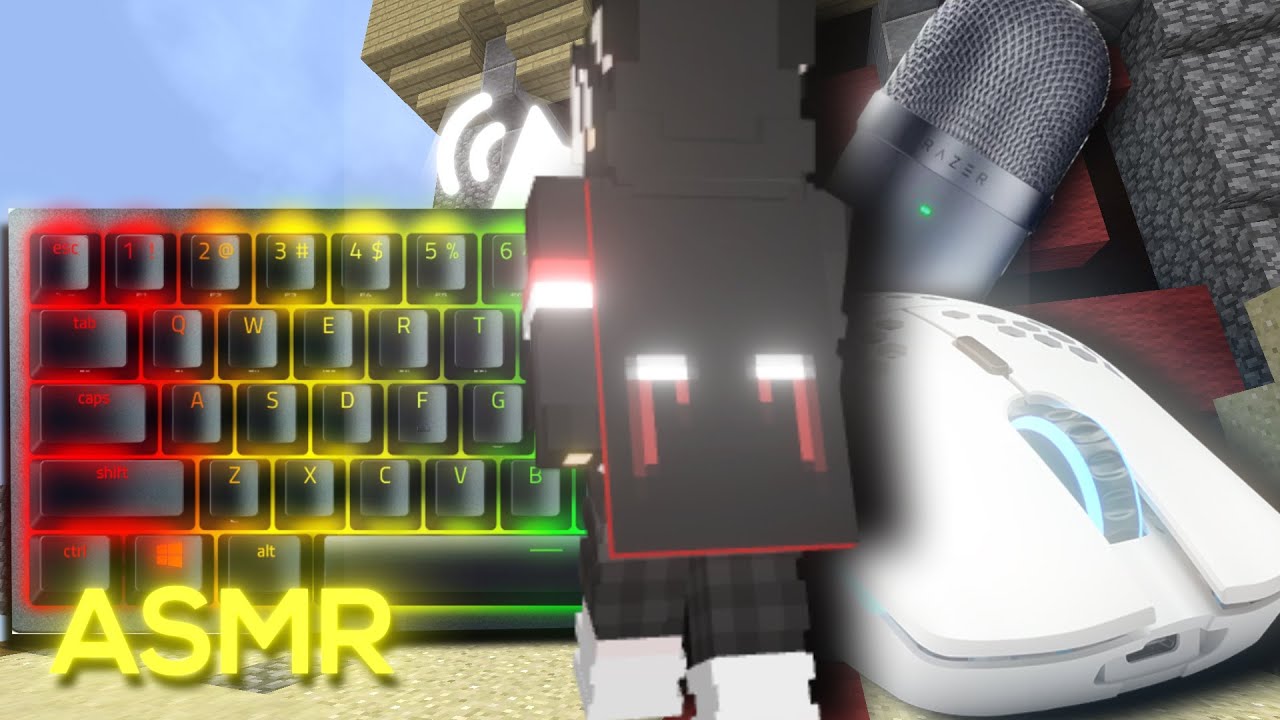 (Handcam) 1500FPS Clicky Keyboard + Mouse Sounds ASMR l Bedwars