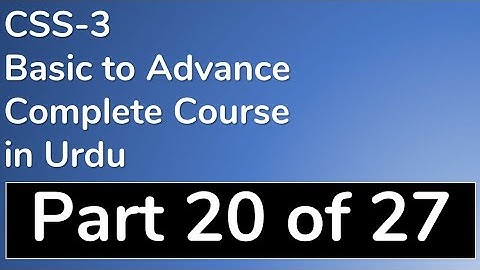 20 CSS 3 Font Face in Urdu with Example