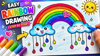 🌈💜 SATISFYING Rainbow Coloring🖍️ with Ohuhu Alcohol Markers ✨| Relaxing & Satisfying#viral#trending 