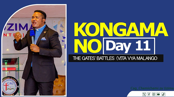 THE GATES' BATTLES  (VITA VYA MALANGO) BY: BISHOP DANIEL Y'ARKWAN  DAY  11