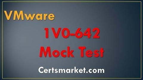 1V0-642 Mock Test - It