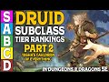 Druid subclass tier ranking part 2 in dungeons and dragons 5e