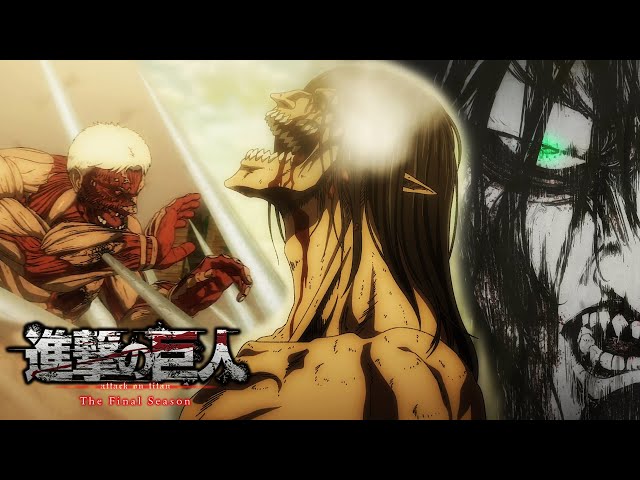 Eren vs Reiner e Porco  Attack on Titan Final Season (Dublado) 