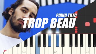 Lomepal - Trop beau (Easy Piano Tutorial) chords