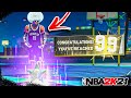 I HIT SUPERSTAR ONE and 99 OVERALL on the BEST BUILD in NBA 2K21!