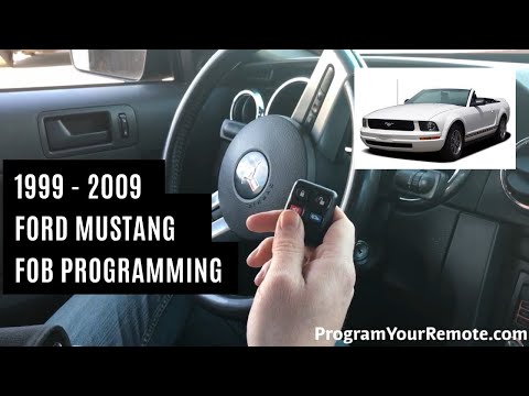 Ford Mustang Remote Key Fob 1999-2009 프로그래밍 방법
