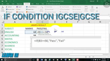 IGCSE / GCSE ICT Spreadsheets  IF Statements