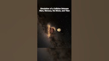 Simulation of a Collision Between Mars, Mercury, the Moon, and Titan