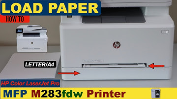 HP Color LaserJet Pro MFP M283fdw Loading Paper in tray 1 & 2