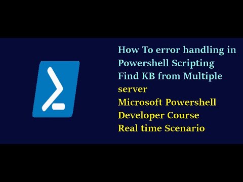 Powershell Error handling