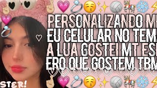 Personalizando meu celular no tema lua!🌙💗 screenshot 1