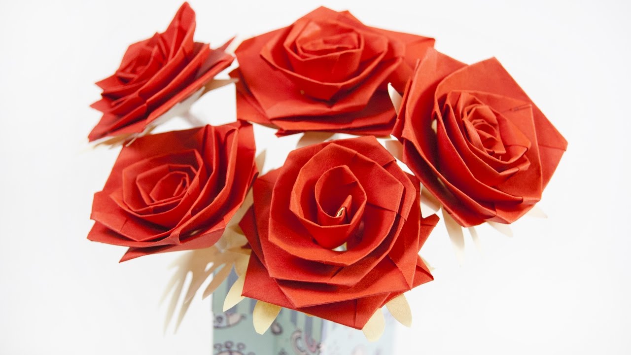 how to make a paper flower rose youtube duplex paper rose flower