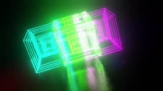 Bloom/glowing Box Wireframe