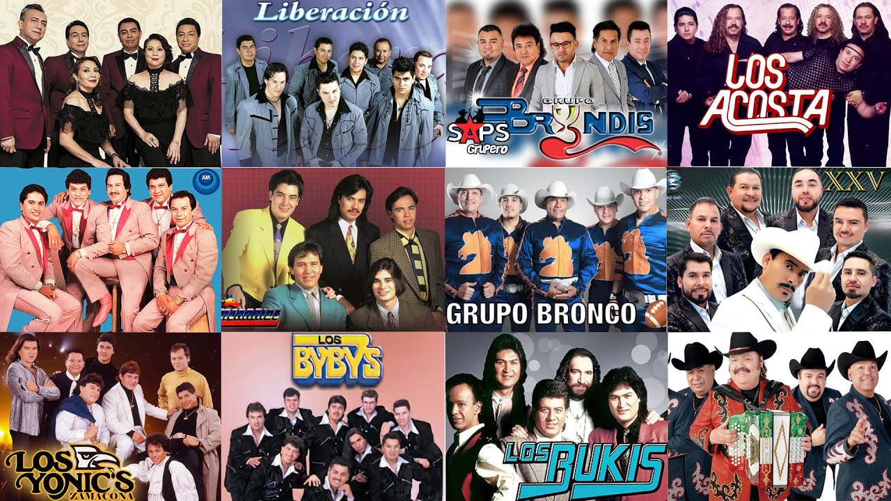 MIX GRUPERAS ROMANTICAS - GRUPO BRONCO, LOS TEMERARIOS, LOS BUKIS, LOS ACOSTA, BRYNDIS, LOS YONICS