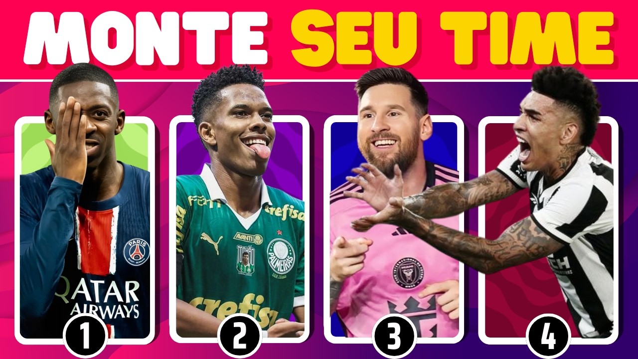 🏆 MONTE SEU TIME DOS SONHOS | MUNDIAL DE CLUBES FIFA | FUTEBOL QUIZ! ⚽