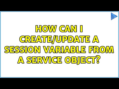 How can I create/update a session variable from a service object?