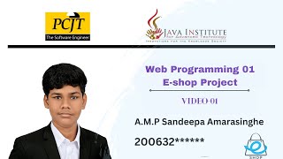 Web Programing Project | Task 1 (Design a responsive user sign in and sign up page) | Java Institute Profile