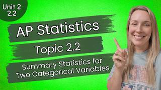 AP Statistics Unit 2 | Summary Statistics for Two Categorical Variables | CED 2.2 | Guided Notes