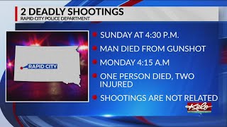 Two shooting deaths under investigation by Rapid City Police
