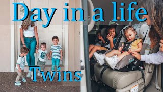 Vlog 6 : Heading out with  toddler twins and 4 year old | miss fong diaper bag review