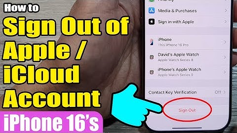 iPhone 16/16 Pro Max: How to Sign Out of Apple/iCloud Account