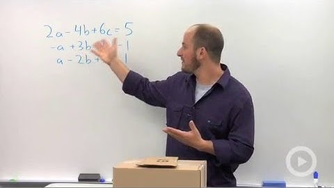 Solving a Linear System in Three Variables with no or Infinite Solutions