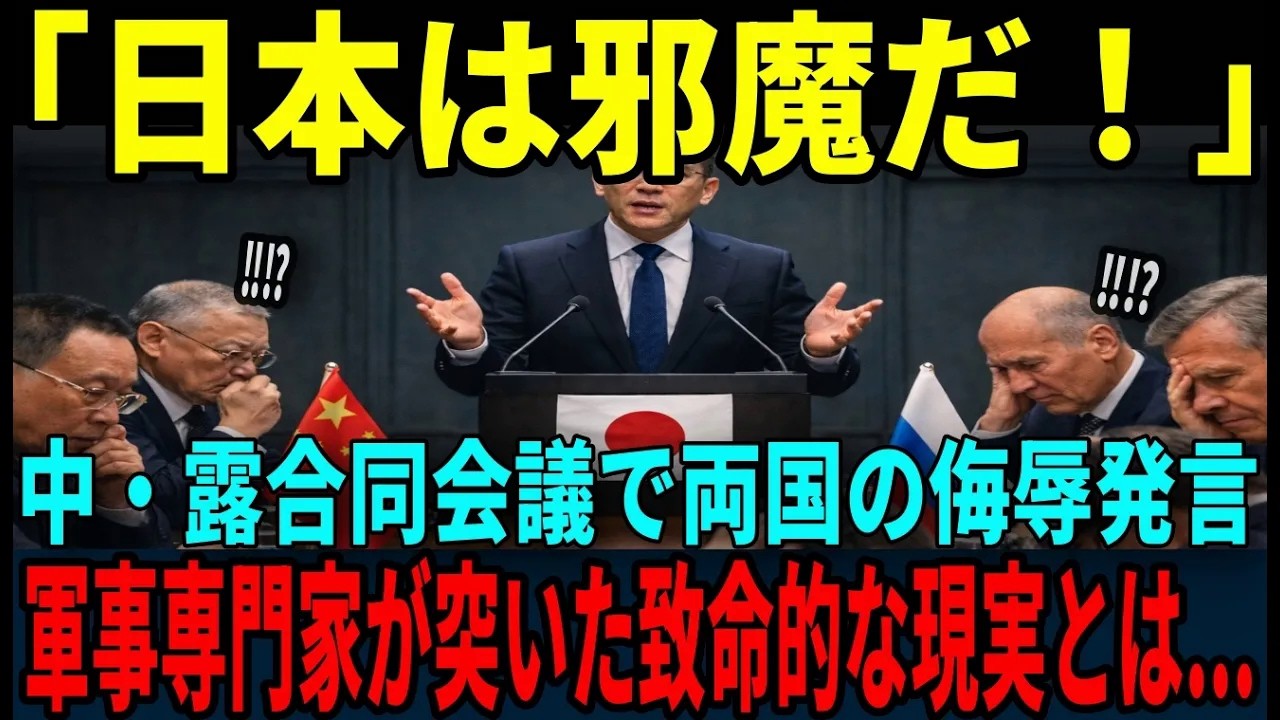 【海外の反応】「日本は足手まといだ！」中・露合同会議で放たれた断固反対軍事専門家の指摘で空気が一変..