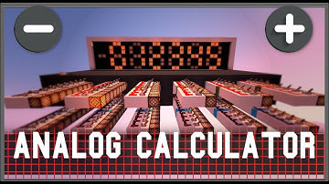 Fully Analog Calculator! | Minecraft