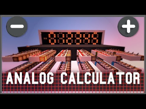 Fully Analog Calculator! | Minecraft