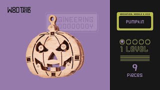 "Pumpkin" - WoodTrick wood model kit for adults