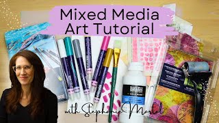 Mixed Media Art Tutorial: Creating Forever #2