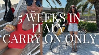 5 Weeks in Italy With CarryOn Only  16 Item Italy Travel Capsule