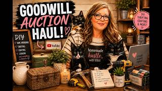 Unboxing My Goodwill Auction Haul | Budget Finds for DIY & Crafts