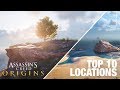 Top 10 Locations in Assassin's Creed Origins / Most Beautiful Places