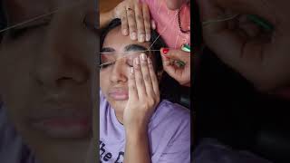 eyebrow banane ka Sahi tarika 🔥🔥#shortvideo #howtocutcurlyhair #ytshorts #viralvideo #shorts