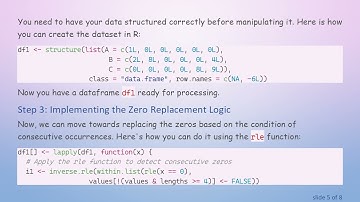 How to Replace 0 Values with NaN in R Dataframes Using Consecutive Zero Detection