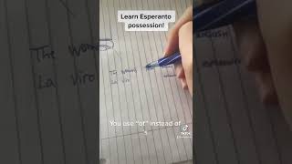 Learn Esperanto possession