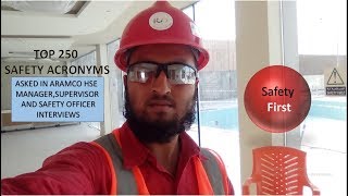 Safety Officer Interview Questions and Answers -Top Safety Acronyms