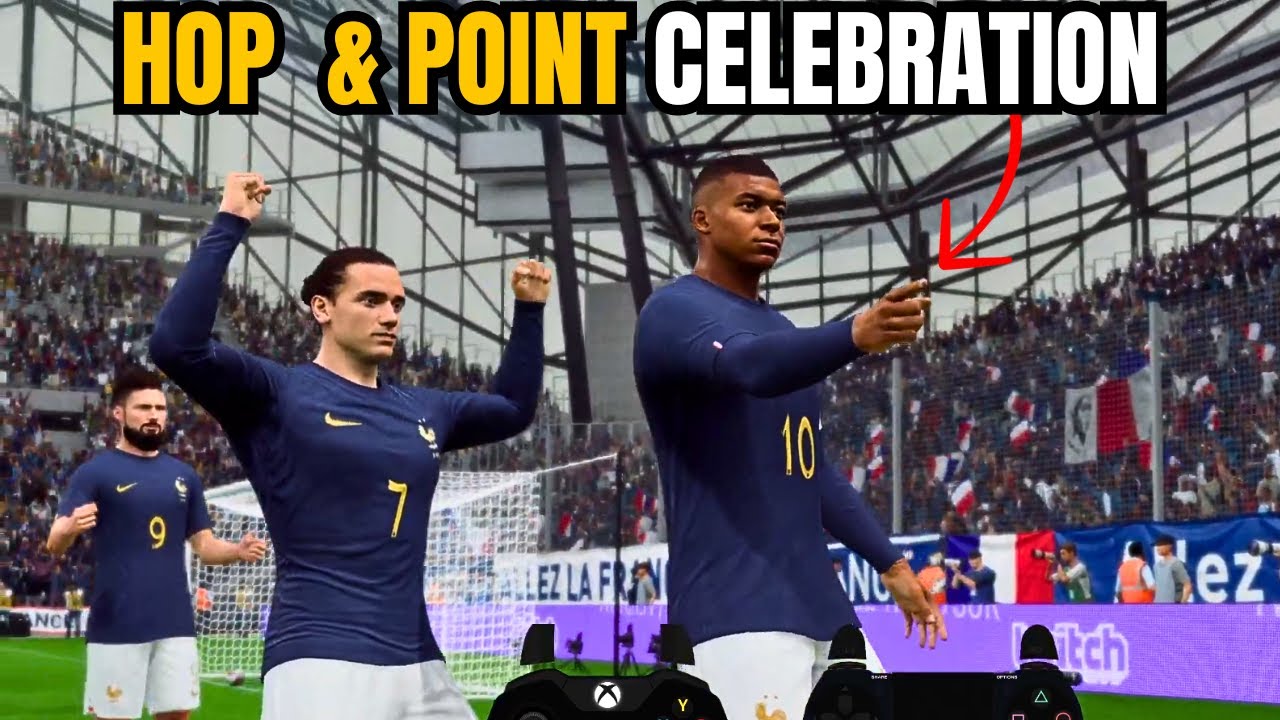 How to HOP & POINT Celebration in FC 24 - Celebration Tutorial #fc24 ...