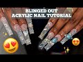 Watch Me Work | Blinged Out Acrylic Nail Tutorial