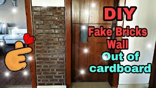 DOLLAR TREE DIY BRICK WALL (Epic Urban) // renter friendly accent wall // on a budget // 2020